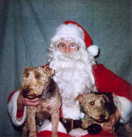 Kirby & Max With Santa, Christmas 2000